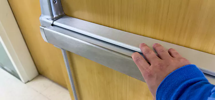 Installing a Push Bar on a Door Edinburg